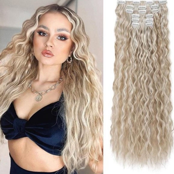 6PCS Clip In Hair Extensions 24